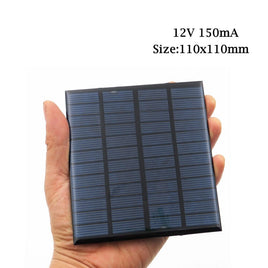 10pcs Solar Panel 12V Car RV Batteries 12VDC 150mA 160mA 167mA 208mA 250mA 83mA 278mA 18V Mini Solar Battery Charger