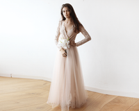 BLUSHFASHION - Original Blush Tulle and Lace Dress #1125