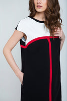 CONQUISTA FASHION - Original Stripe Detail Sack Dress