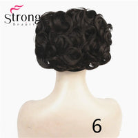 Original Short Messy Curly Dish Hair Bun Extension Easy Stretch Hair Combs Clip in Ponytail Extension Scrunchie Chignon Ponytail