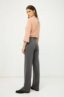 CONQUISTA FASHION - Original Classic Straight Trousers Grey