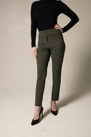 LE REUSSI - Original Olive Skinny Pants Women's Trousers