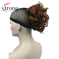 StrongBeauty Short Curly Clip in Claw Ponytail Hair Extension Synthetic Hairpiece 80g With a Jaw/Claw Clip