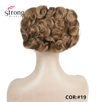 Original Short Messy Curly Dish Hair Bun Extension Easy Stretch Hair Combs Clip in Ponytail Extension Scrunchie Chignon Ponytail