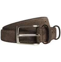 30 Mm Sartorial Suede Belt Bison