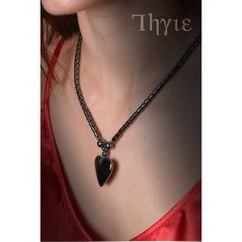 Thyie - Cupid - Choker Metal Burnished With Heart Pendant