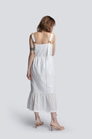 AKOSEE - Original Gabriella Tiered Sundress in White