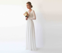 BLUSHFASHION - Original Square Neckline Wedding Dress #1231