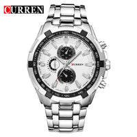 CURREN - Original 2024 New Curren Luxury Brand Watches Men Quartz Fashion Casual Male Sports Watch Full Steel Military Watches Relogio Masculino