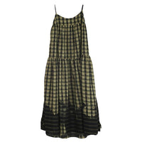 MARIGOLDSHADOWS - Original Sango Loose Plaid Spaghetti Strap Dress