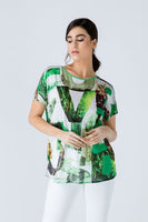 Original Print Flama Top With Tie Detail