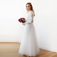 BLUSHFASHION - Original Curvy Ivory Wedding Dress #1125