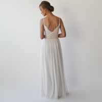 BLUSHFASHION - Original Wrap Straps  Wedding Dress With Chiffon Mesh  #1262