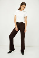 CONQUISTA FASHION - Original Classic Straight Trousers Brown