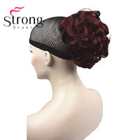 StrongBeauty Short Curly Clip in Claw Ponytail Hair Extension Synthetic Hairpiece 80g With a Jaw/Claw Clip