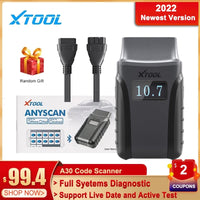 VEHICLE DIAG STORE - Original 2022 XTOOL A30 Code Reader Scanner Automotive Car All System Diagnostic Tools Anyscan A30 Active Test OBD2 Scanner Free Updates