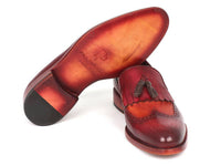 Paul Parkman Kiltie Tassel Loafer Tobacco & Bordeaux (ID#KT64CB)