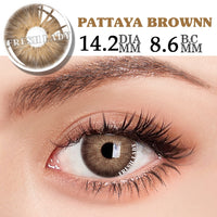 FRESH LADY - Original Official 1 pair Natural Contact Colored Lenses For Eyes Mocha Green 1Pair Multicolor Lens Soft Yearly Pupils Beauty Makeup