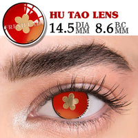 FRESH LADY - Original Official Red Eye Color Lens 1Pair Smooth Colored Lenses Anime Accessories Beauty Makeup Yearly Pupils Halloween 14.5mm
