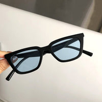 OEC CPO - Original Lady Vintage Small Square Sunglasses Women Brand Clear Yellow Lens Punk Sun Glasses Female Eyeglasses UV400 Goggles