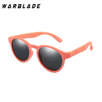 WARBLADE STORE - Original Colorful Flexible Kids Sunglasses Polarized Boys Girls Round Sun Glasses Child Baby Eyewear Silicone Eyeglasses UV400
