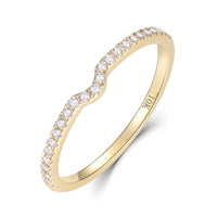 Original Kuololit 10K Yellow Gold 100% Natural Moissanite Gemstone Rings for Women Handmade Eternity Band Rings Engagement Fine Jewelry