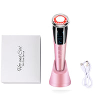 Mesotherapy Electroporation RF Radio Frequency Facial LED Photon Light Therapy Machine Face Lifting Beauty Skin Massager