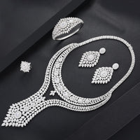 Original GODKI Luxury Trendy Double Layer Nigerian Jewelry sets For Women Wedding Cubic Zircon CZ Chokers Dubai Gold Bridal Jewelry Set