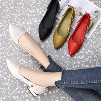 Original GKTINOO Brand Shoes Thick Heel Ladies Pumps Genuine Leather Pointed Toe Colorful Square Heels Party Handmade Shoes Women