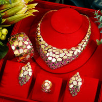Original GODKI Famous Brand Bling Sequins Luxury Africa Dubai Jewelry Sets For Women Wedding Party Zircon Wedding Bridal Jewelry Set Gift