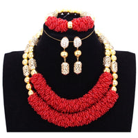 Original Purple Fine Jewelry Sets For Women Gold Color Balls African Set Jewelry Nigerian Wedding Beads Sets Free Shipping 2018 Fashion