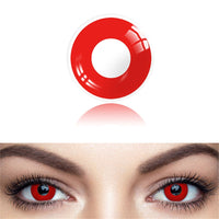 UYAAI - Original 2pcs Halloween Colorful Contact Lenses Anime Cosplay Eye Lenses multicolored lenses Lenses White Black Red Lenses