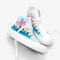 Original Amy and Michael Original Design Fashion Women Sneakers Colorful Hand Painted Canvas Shoes Students Chic Casual Vulcanized Shoes