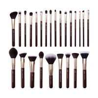 Jessup 25pcs Professional Makeup Brushes Set Natural-Synthetic Foundation Powder Eyeshadow Make up Brush Blushes Black T175