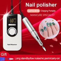 Portable Rechargeable Electric Nail Drill Machine 35000rpm Professional Manicure Drill Machine Art Ceramic Nail Drill Bits 803