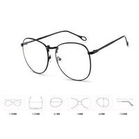 Yoovos 2021 Glasses Frame Women Round Oversized Eyeglasses  Frame Large Flat Mirror Eyewear Men/Women Big Frame Mirror Gafas