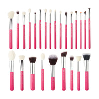 Jessup 25pcs Professional Makeup Brushes Set Natural-Synthetic Foundation Powder Eyeshadow Make up Brush Blushes Black T175