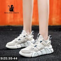 Original Women Chunky Sneakers Platform 2021 Fashion Spring Breathable Comfort Running Casual Couple Sport  Shoes White Plus Size 35-44