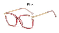 Original Eyeglasses Square glasses woman 2020 fashion Clear lens Optical glasses frame women Luxury Brand Metal Legs female oculos