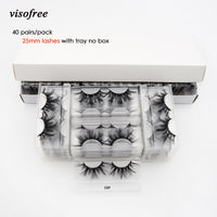 30 pairs/pack Visofree Lashes 3D Mink Eyelashes Full Strip Lashes Handmade Premium Mink Hair Multi-use False Eyelashes Makeup