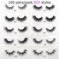 30 pairs/pack Visofree Lashes 3D Mink Eyelashes Full Strip Lashes Handmade Premium Mink Hair Multi-use False Eyelashes Makeup