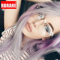 RBRARE - Original Classic Metal Frame Glasses Women Retro Anti Blue Light Glasses Frame Men Round Eyeglasses Monturas De Lentes Mujer
