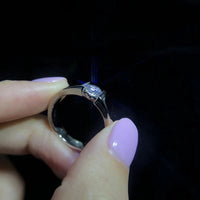 Original Classic 1 Carat Zirconia Diamond Wedding Engagement Rings for Men S925 Tibetan Silver Jewelry Brand Men Ring With Certificate