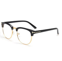 Original 2022 Half Metal Women Glasses Frame Men Eyeglasses Frame Vintage SquareClear Glasses Optical Spectacle Frame spectacles