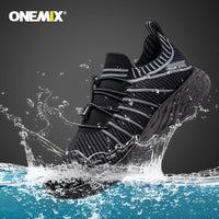 Original ONEMIX New 2021 waterproof   Casual Sport Shoes Summer Ultralight Elastic Running Sneakers  Training Tennis Shoes
