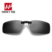 HONEY JOE - Original Vintage Polarized Clip On Sunglasses Driving Sun Glasses Men Women Day Night Vision Lens For Myopia Glasses Eyeglasses Eyewear