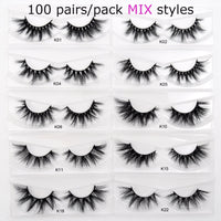 30 pairs/pack Visofree Lashes 3D Mink Eyelashes Full Strip Lashes Handmade Premium Mink Hair Multi-use False Eyelashes Makeup