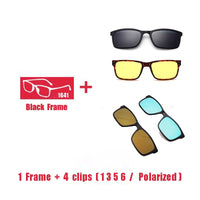 Original Eyeglasses Brand designer Polarized Magnet Clip glasses frame men women Myopia Prescription Glasses Optical sunglasses Eyewear