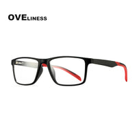 OVELINESS - Original TR90 glasses frame men myopia Prescription computer spectacle frames women Ultra light square eyeglasses frames for men eyewear