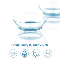 Original Lenses with Diopters Color Contact Lenses Description for Vision Correction Clear Color Lens Eyes With Degree 1 Pair Myopia Lens